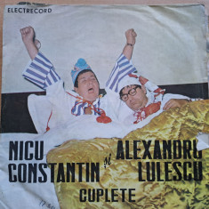 Disc Vinil 7# Cuplete- N.Constantin si Alex Lulescu -EDC 894