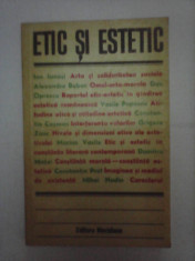 Etic si estetic , studii de extetica si istoria artei foto