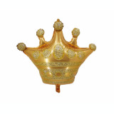 Balon folie model Crown (coroana) 66 x 53 cm auriu