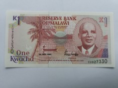 Malawi -1 Kwacha 1992-UNC foto