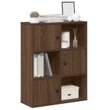 Gossi biblioteca, stejar maro, 60x24x76,5 cm, lemn prelucrat