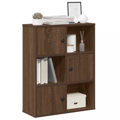 Gossi biblioteca, stejar maro, 60x24x76,5 cm, lemn prelucrat foto