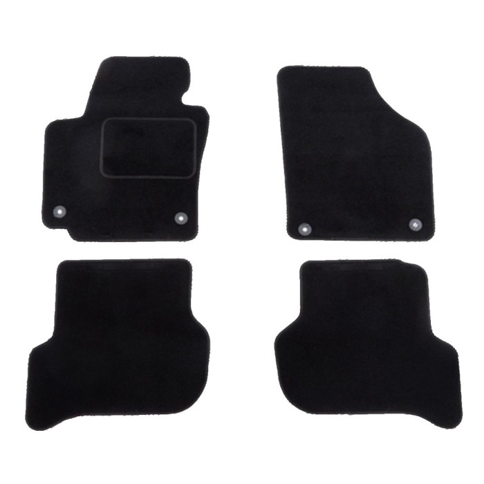 Set covorase auto mocheta Velor VW GOLF V PLUS (5M), 01.2005-01.2009, negru,