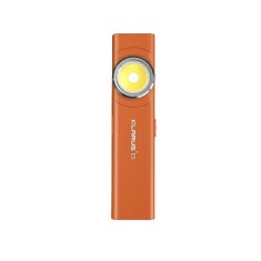 Lanterna EDC Klarus E5, 600 lm, baza magnetica, clips, incarcare USB-C, EDC, dublu LED pentru apropiere si distanta, portocaliu