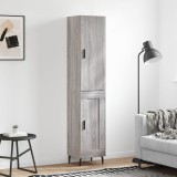 vidaXL Dulap &icirc;nalt, gri sonoma, 34,5x34x180 cm, lemn prelucrat