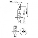 SET 2 BECURI FAR H1 55W 12V X-TREME VISION PRO150 PHILIPS