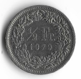 Elvetia, 1/2 franc 1979