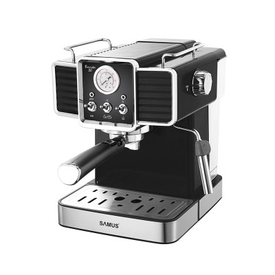 Espressor Samus, 1350 W, 20 bar, 1500 ml, Negru/Argintiu foto