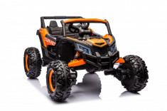 UTV electric 4x4, Kinderauto BJJH105 120W 12V 14Ah Premium, culoare portocaliu foto