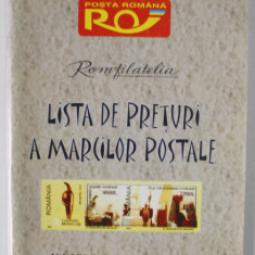 LISTA DE PRETURI A MARCILOR POSTALE , VALABILA DE LA 3 SEPTEMBRIE , 2001