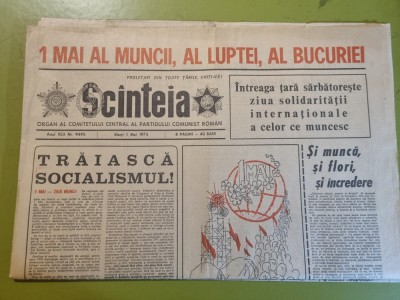 scanteia 1 mai 1973 - ziua muncii foto