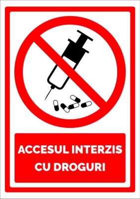 Indicator pentru accesul interzis cu droguri foto