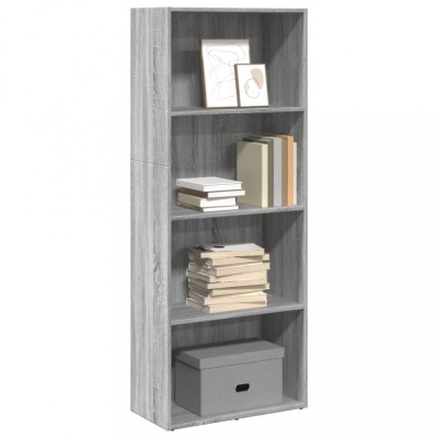vidaXL Bibliotecă, gri sonoma, 60x30x152 cm, lemn prelucrat 857913 foto