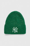 Cumpara ieftin New Era caciula culoarea verde, din tricot gros, NEW YORK YANKEES