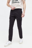 Cumpara ieftin Tommy Jeans pantaloni bărbați, culoarea negru, cu fason cargo DM0DM18341