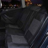 Huse Scaune Auto Universale Textil/Piele Ecologica, 7 Piese, Gri/Negru - Protectie Premium, Design Inovator