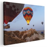 Tablou peisaj cu baloane cu aer cald Tablou canvas pe panza CU RAMA 60x80 cm