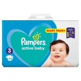 Scutece pentru copii Active Baby Giant Pack Marimea3 6-10kg, 104 bucati, Pampers