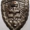 M.045 EMBLEMA WWII UNGARIA TRUPE PARAMILITARE LEVENTE SAPCA ISTEN HAZA KIRALY II