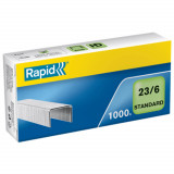 Cumpara ieftin Capse 23/6 Rapid Standard, 1000 Buc/Set, Capacitate 20 Coli, Capse Rezitente, Capse Otel, Capse din Otel, Set de Capse, Set Capse Rapid, Capse Rapid S