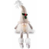 Figurina Gnom textil multicolor cu led II 15.5x12x31 cm
