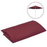Cumpara ieftin Panza de schimb umbrela de soare de exterior rosu bordo 300 cm