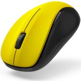 Mouse Hama Wireless Optic Cu 3 Butoane Mw-300 V2, Silentios, Receiver USB, Galben