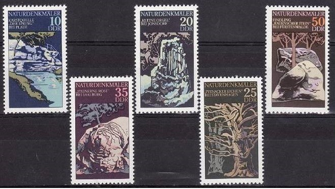 C5383 - Germania Democrata 1977 - Natura 5v.neuzat,perfecta stare