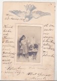 Bnk cp Felicitare circulata Viena - Braila 1902, Austria, Printata