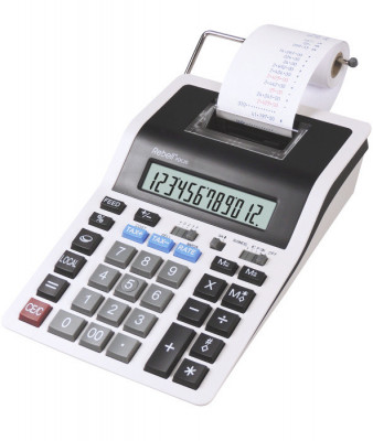 Calculator Cu Banda, 12 Digits, 219 X 154 X 58 Mm, Rebell Pdc 20 - Alb/negru foto