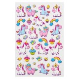 Set de Autocolante Unicorn Multicolor pentru Copii 3+, CMCLASS