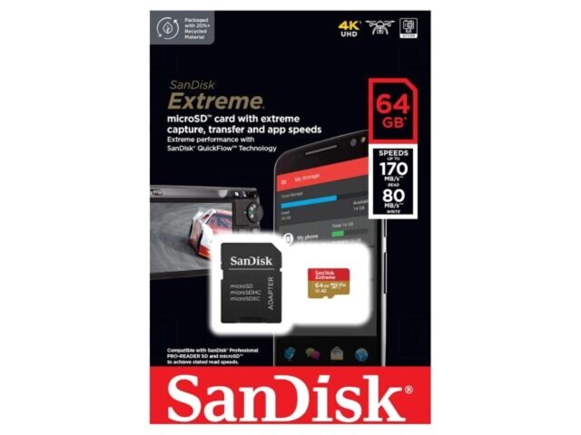Card de memorie microSDXC SanDisk Extreme A2 170MB/s