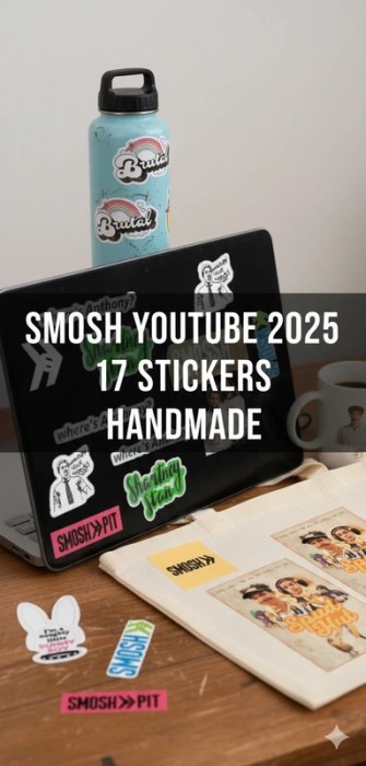 17 Smosh Stickers Handmade