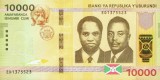 BURUNDI █ bancnota █ 10000 Francs █ 2018 █ P-54 █ UNC █ necirculata