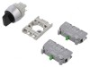 Comutator Rotativ 22mm IP65 Negru 3 Pozitii