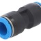 Conector push-in simplu cu garnitură NBR