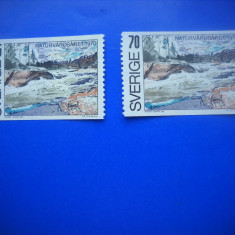 HOPCT TIMBRE SUEDIA MNH 1152 ANUL CONSERVARII NATURII -2 VAL 1970-NESTAMPILAT