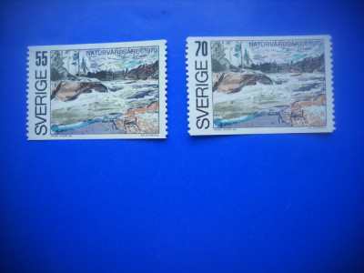 HOPCT TIMBRE SUEDIA MNH 1152 ANUL CONSERVARII NATURII -2 VAL 1970-NESTAMPILAT foto