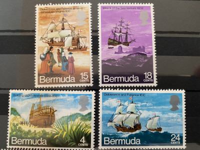 PC329 - BERMUDA 1971 Vapoare/ Corabii, serie MNH, 4v foto