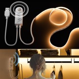 Cumpara ieftin Banda LED COB USB cu Senzor de Miscare PAUTIX, 2m, Lumina Calda 2700K, Reglabila, CRI90+, Auto-Adeziva