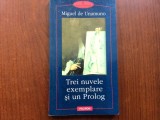miguel de unamuno trei nuvele exemplare si un prolog carte beletristica editura polirom 2001 / 164 pagini