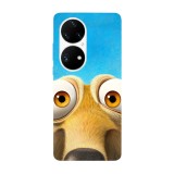 Husa compatibila cu Huawei P50 Pro model Hi I&amp;#039;m Scrat Ice Age, Silicon, TPU, Viceversa, Transparent, Carcasa