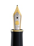 Penita ef din aur de 14k/585 ornament din rodiu pentru stilou m400 bicolora, Pelikan