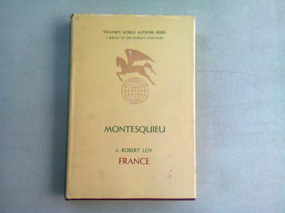 MONTESQUIEU. FRANCE - J. ROBERT LOY (CARTE IN LIMBA ENGLEZA) foto