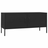 Cumpara ieftin Comoda TV, negru, 105x35x50 cm, otel