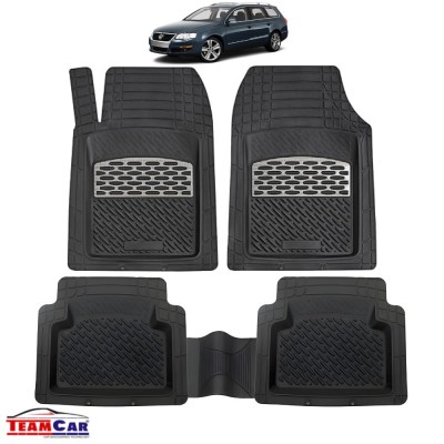Volkswagen Passat B6 Variant Covorase Auto TeamCar&amp;reg; Tip Tavita Compatibile Variant, Break (2005&amp;ndash;2010) Silver foto