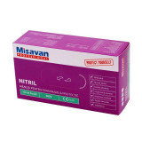 Manusi nitril marimea XL, nepudrate, mov, 100 bucati/cutie, Misavan