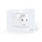 Intrerupator Dublu + Priza cu Rama din Sticla LUXION, Standard Italian, 3M SmartElectro IntelligentHouse