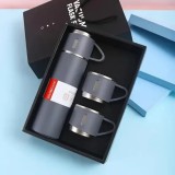 Set termos cu 2 cani extra, perete dublu vaccum