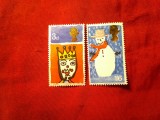 Serie Marea Britanie 1966 - Craciunul , 2 valori, Nestampilat